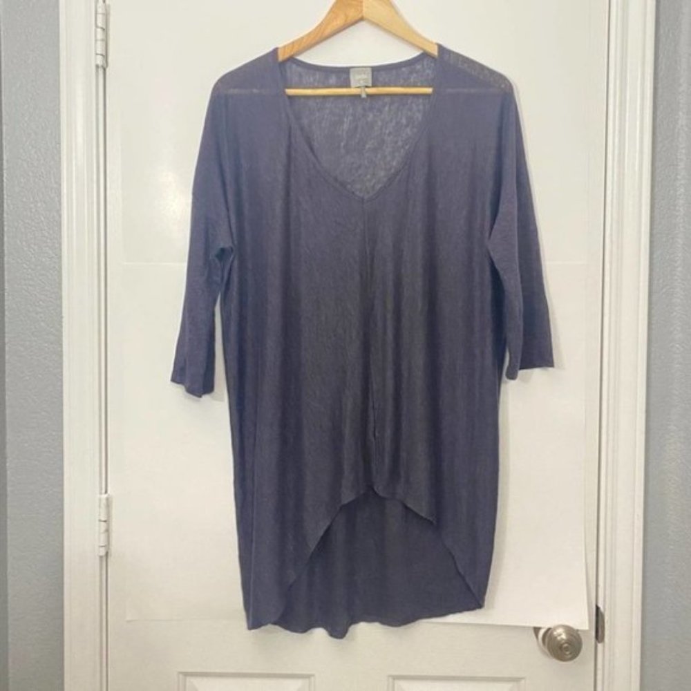 Grey Dolman long sleeve tee tunic - Picture 2 of 4